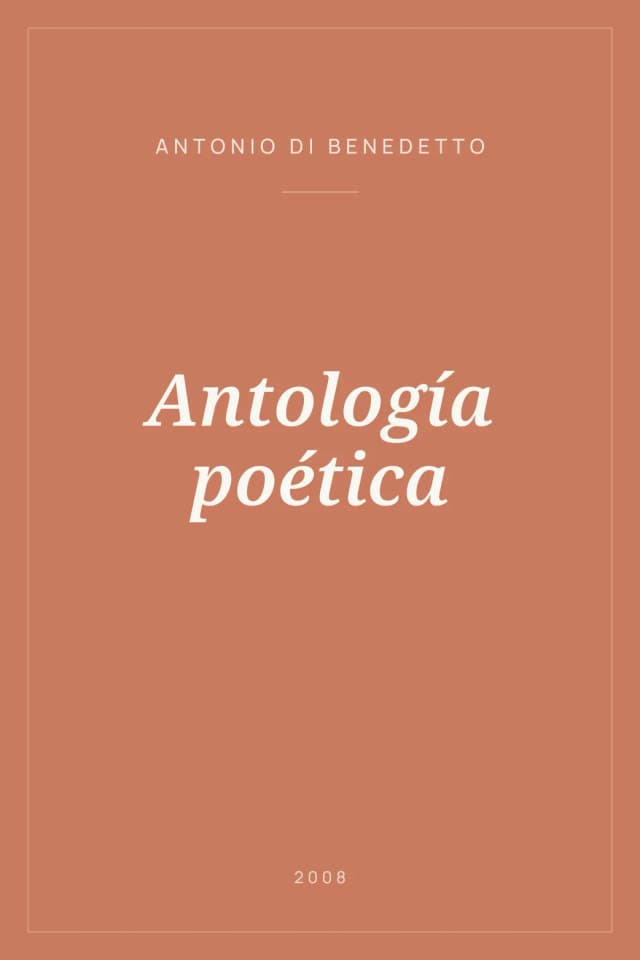 Portada de Antología poética