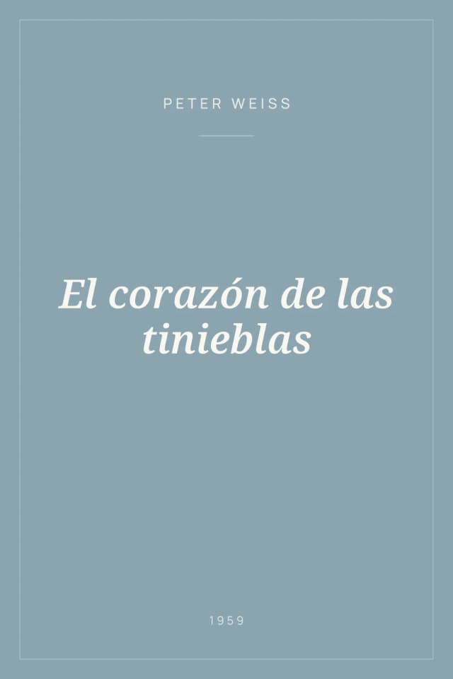 Portada de El corazón de las tinieblas