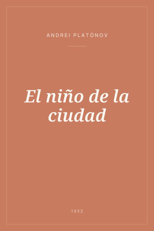 Portada de El niño de la ciudad