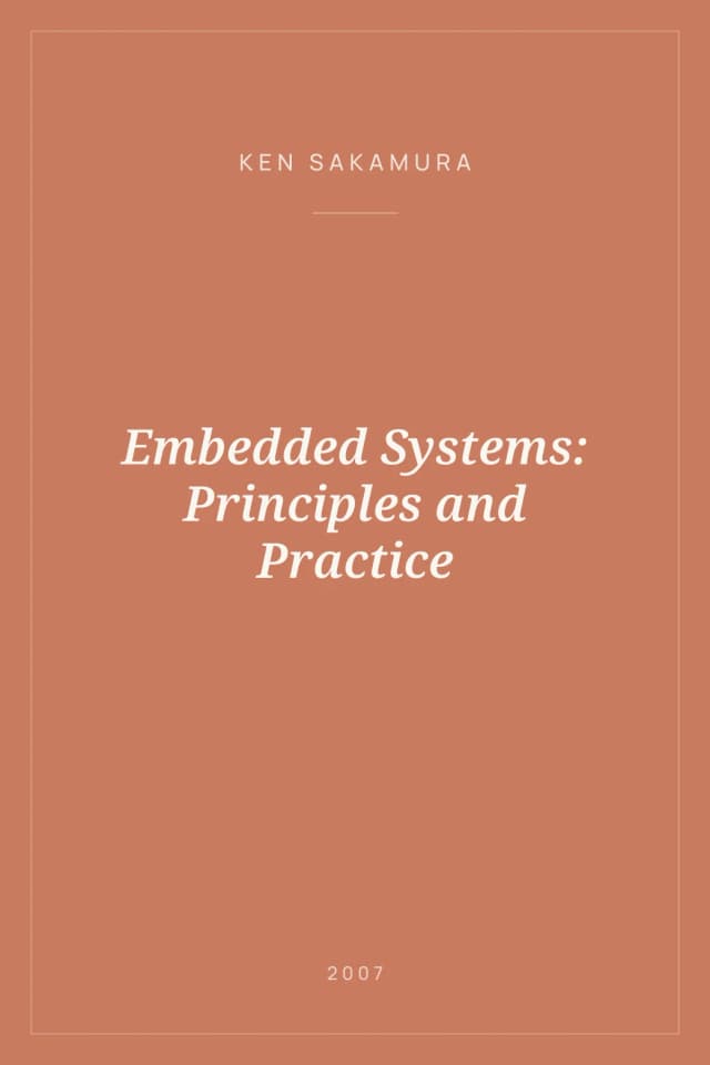 Portada de Embedded Systems: Principles and Practice