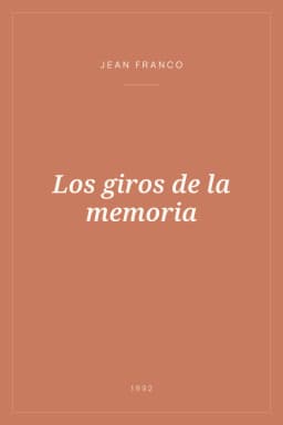 Portada de Los giros de la memoria