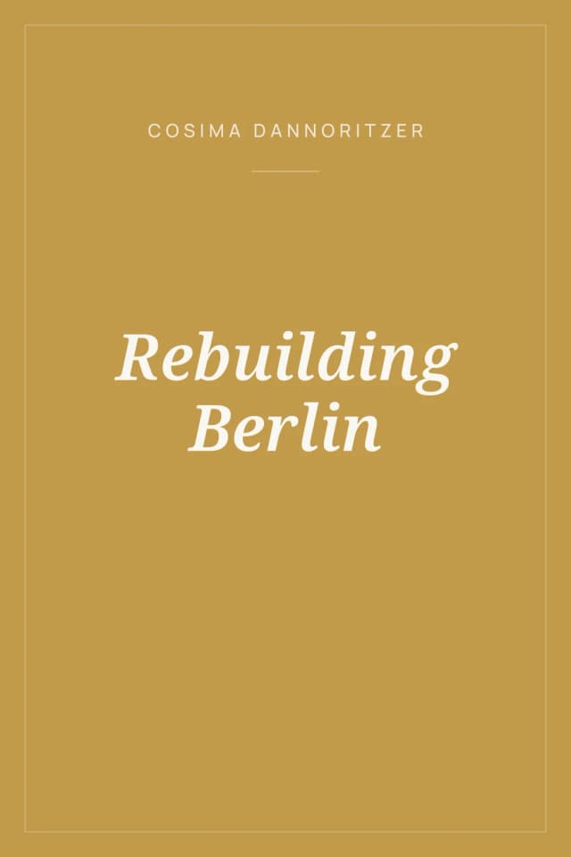 Portada de Rebuilding Berlin