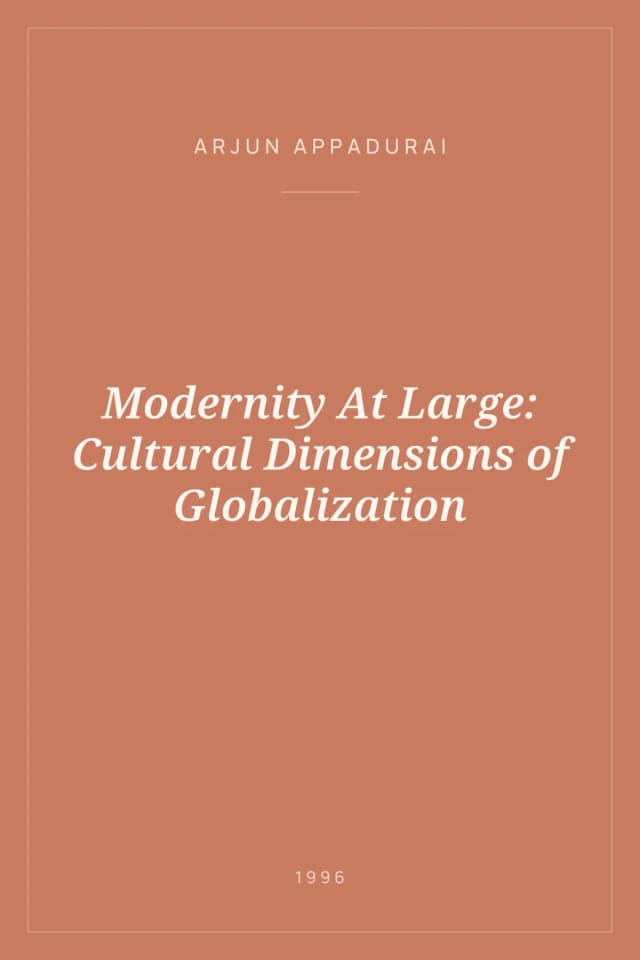 Portada de Modernity At Large: Cultural Dimensions of Globalization