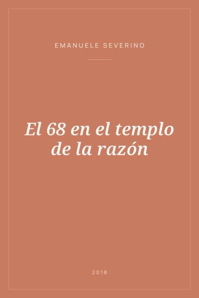 Portada de El 68 en el templo de la razón