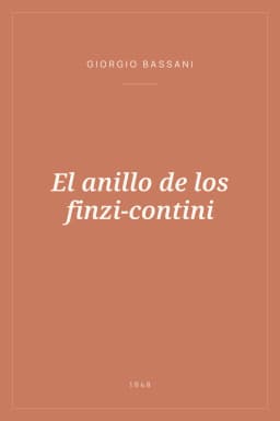 Portada de El anillo de los finzi-contini