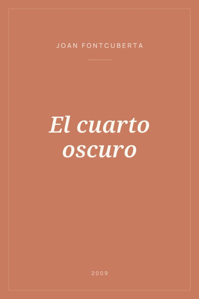 Portada de El cuarto oscuro