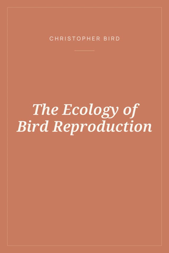 Portada de The Ecology of Bird Reproduction