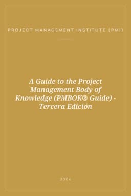 Portada de A Guide to the Project Management Body of Knowledge (PMBOK® Guide) - Tercera Edición