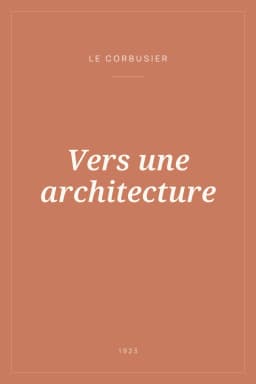 Portada de Vers une architecture