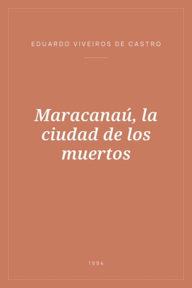 Portada de Maracanaú, la ciudad de los muertos
