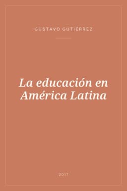 Portada de La educación en América Latina