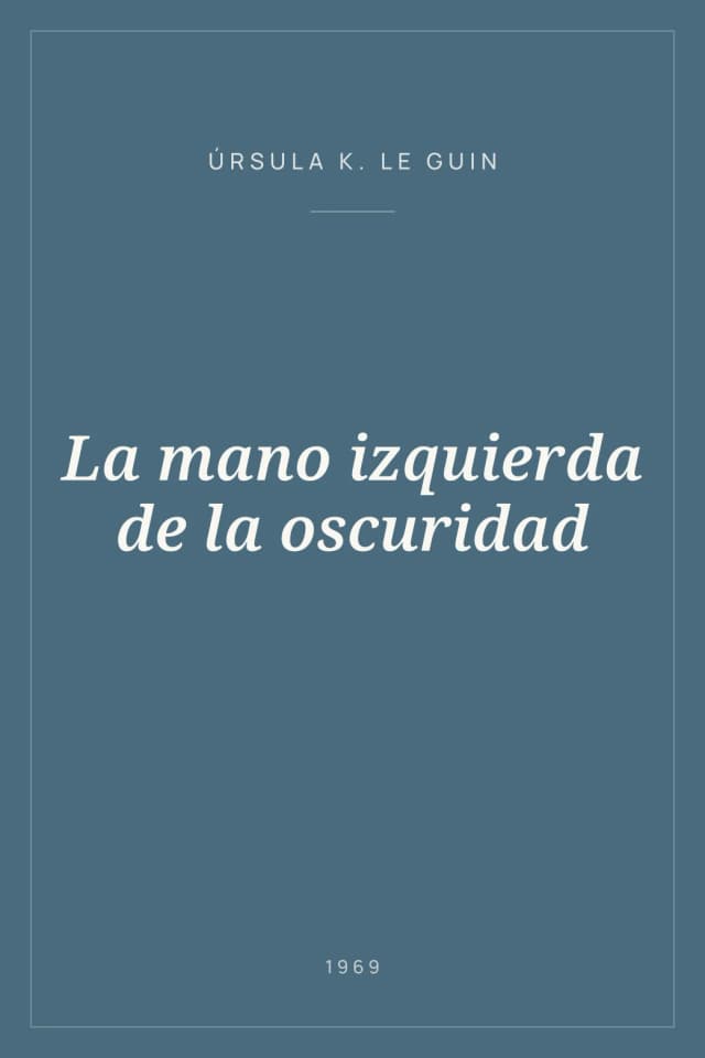 Portada de La mano izquierda de la oscuridad
