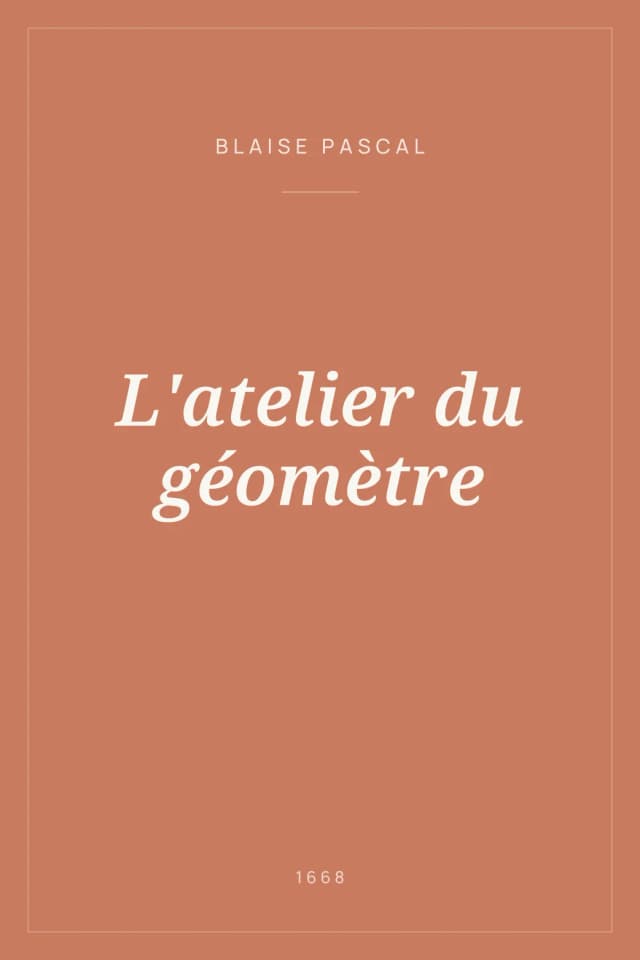 Portada de L'atelier du géomètre