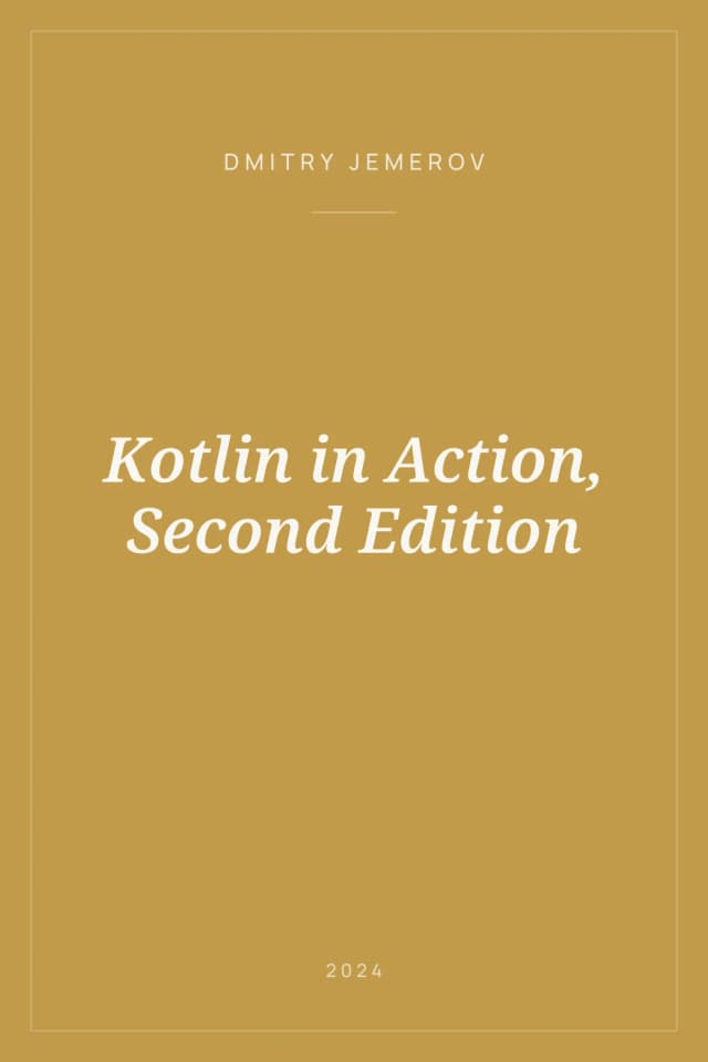 Portada de Kotlin in Action, Second Edition