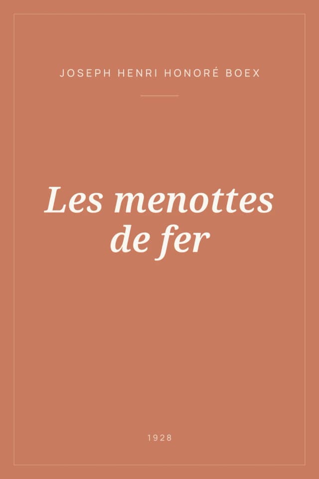Portada de Les menottes de fer