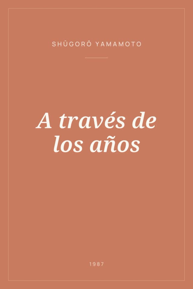 Portada de A través de los años