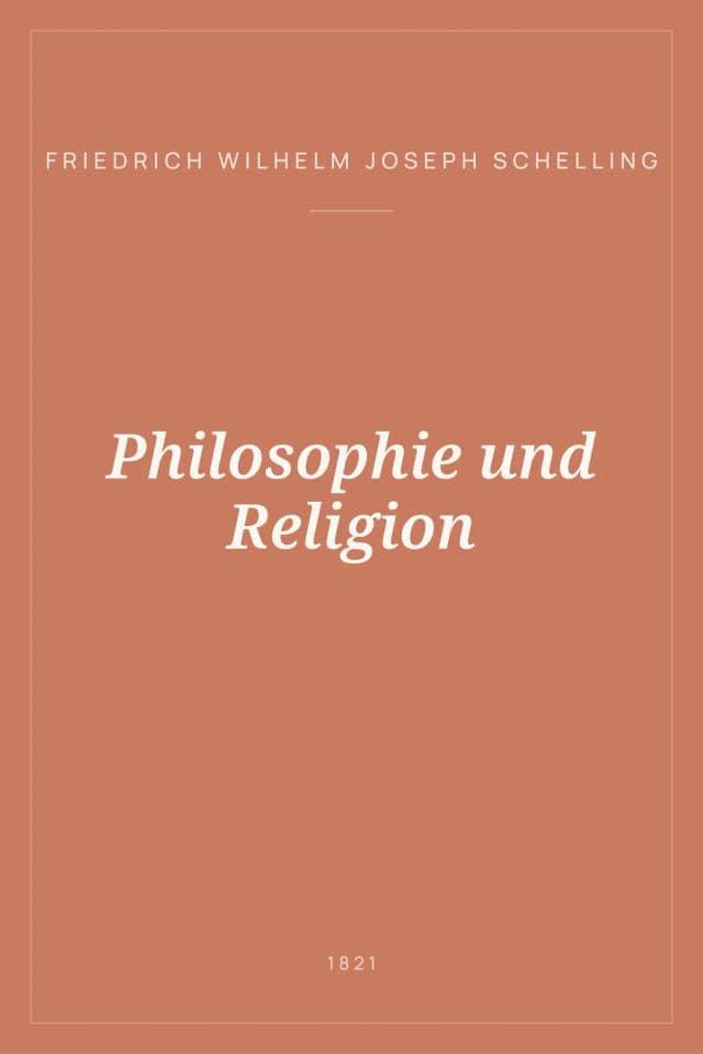 Portada de Philosophie und Religion