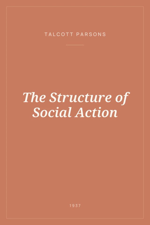 Portada de The Structure of Social Action