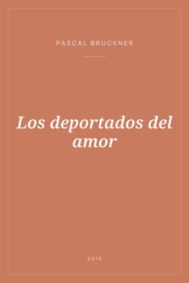 Portada de Los deportados del amor