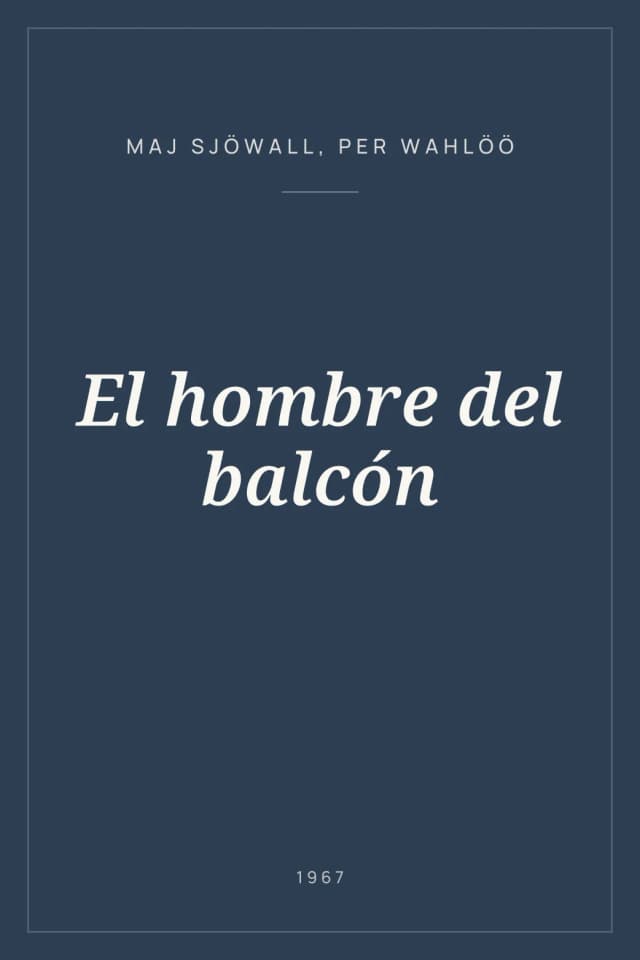 Portada de El hombre del balcón