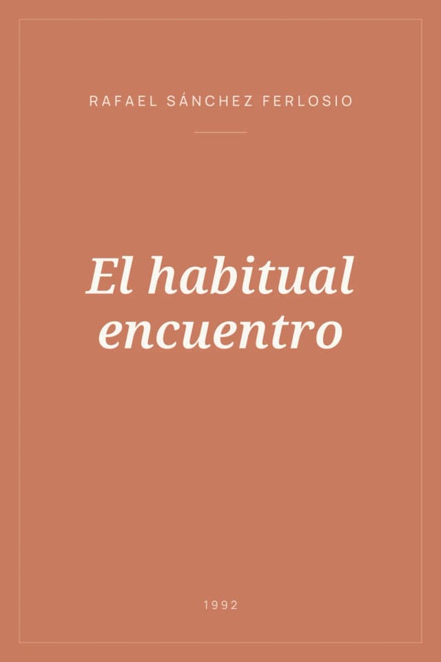 Portada de El habitual encuentro