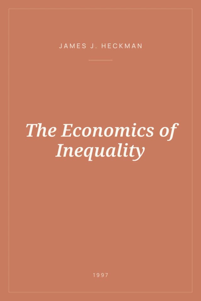 Portada de The Economics of Inequality