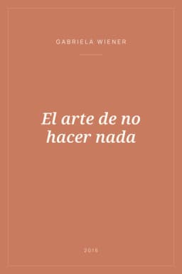 Portada de El arte de no hacer nada