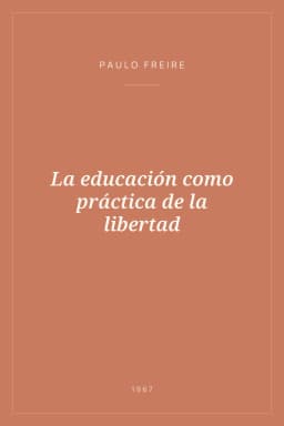 Portada de La educación como práctica de la libertad