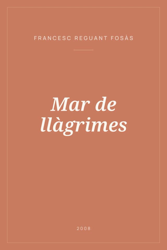 Portada de Mar de llàgrimes