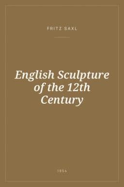Portada de English Sculpture of the 12th Century