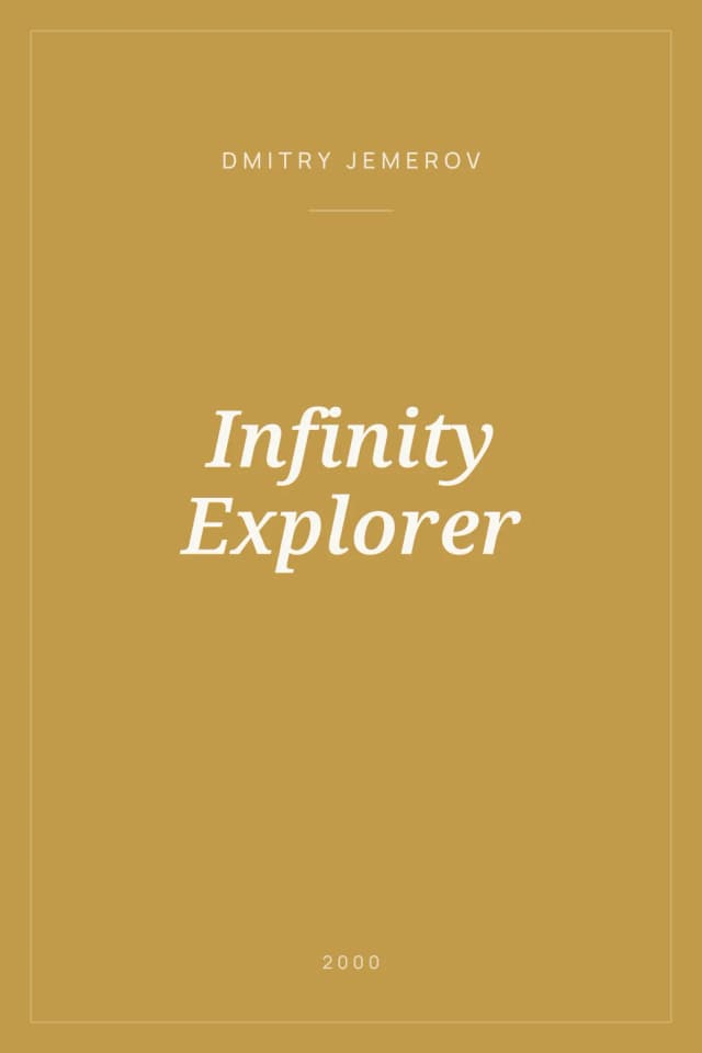Portada de Infinity Explorer
