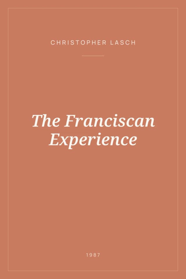 Portada de The Franciscan Experience