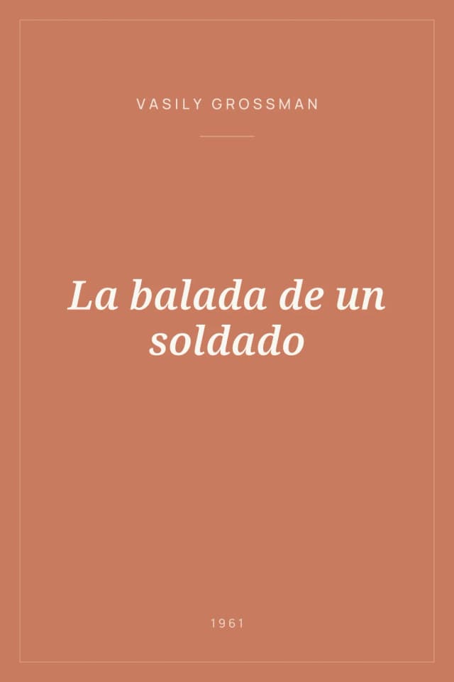 Portada de La balada de un soldado