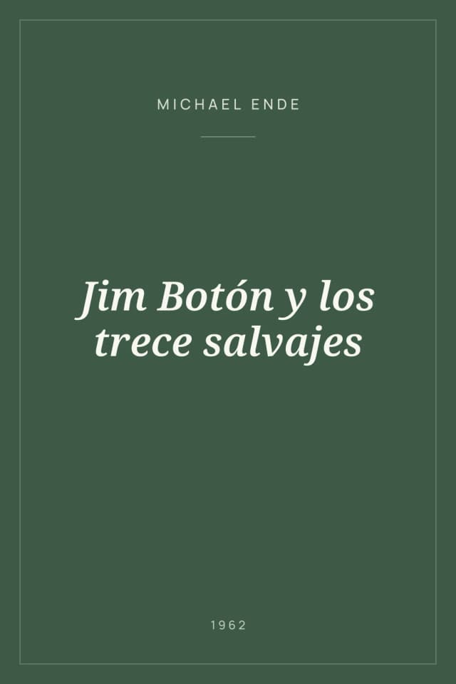 Portada de Jim Botón y los trece salvajes