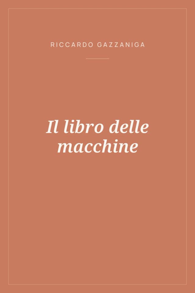Portada de Il libro delle macchine