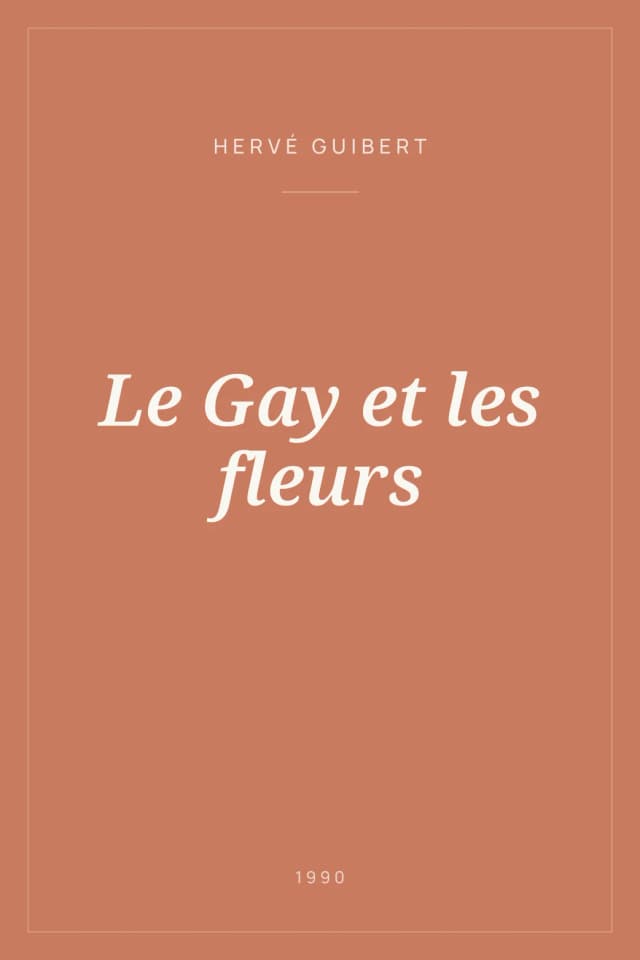 Portada de Le Gay et les fleurs