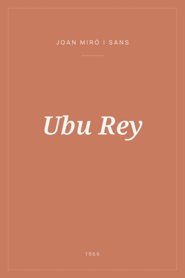 Portada de Ubu Rey