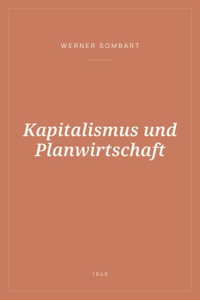 Portada de Kapitalismus und Planwirtschaft