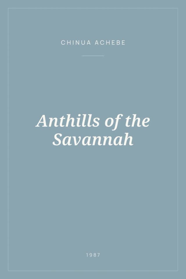Portada de Anthills of the Savannah
