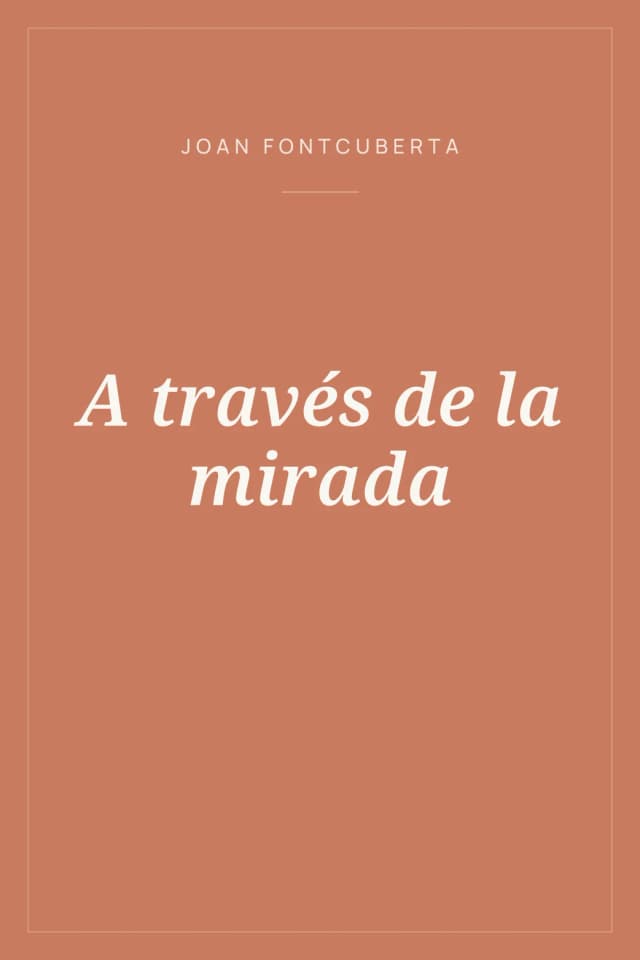 Portada de A través de la mirada