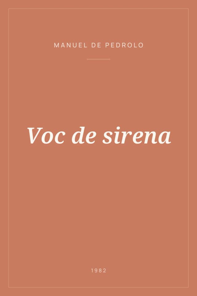 Portada de Voc de sirena