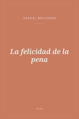 Portada de La felicidad de la pena
