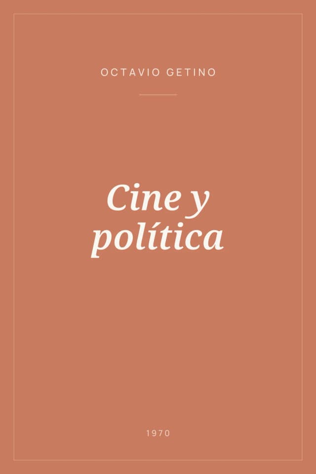 Portada de Cine y política