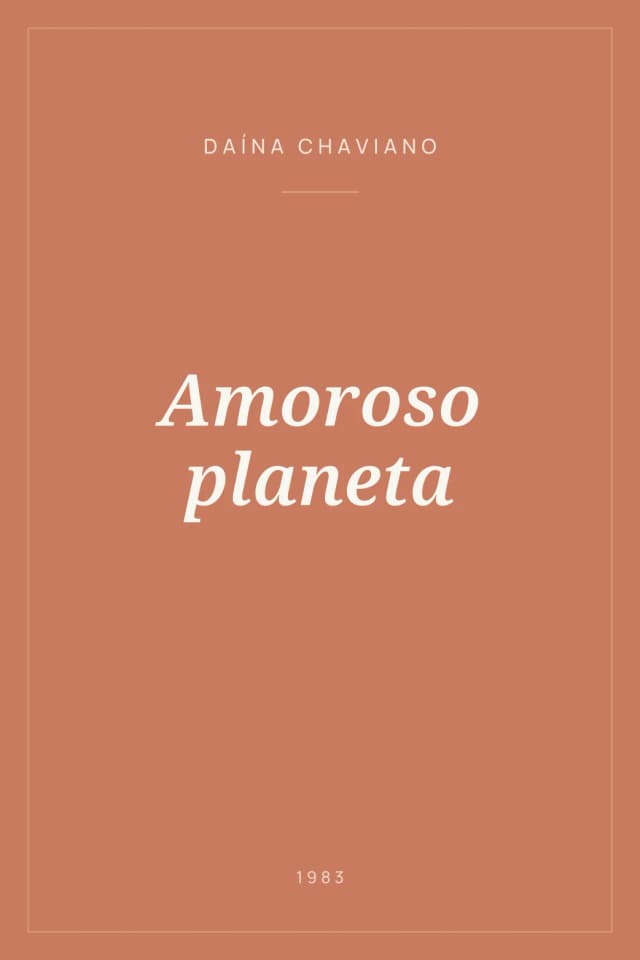 Portada de Amoroso planeta