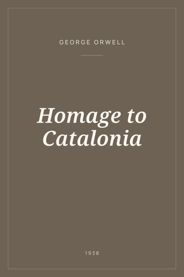 Portada de Homage to Catalonia