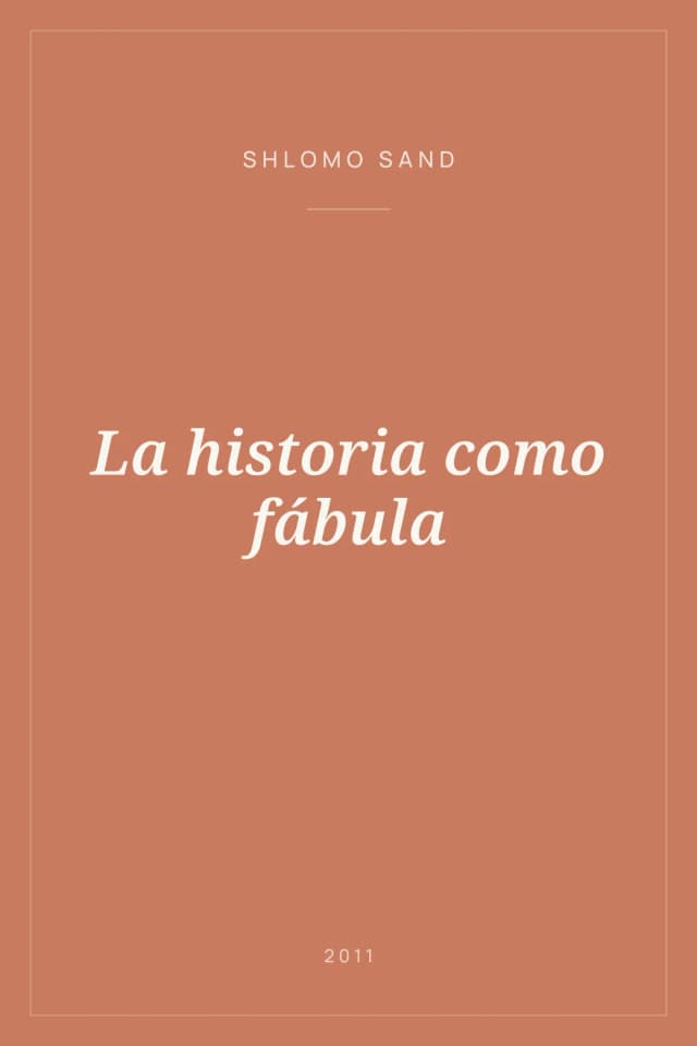Portada de La historia como fábula