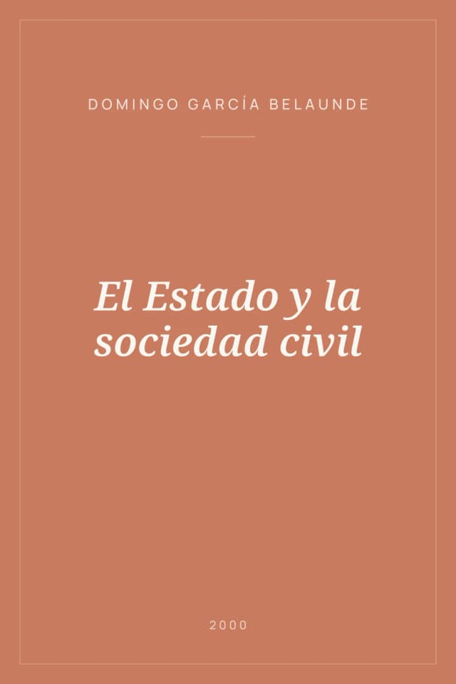Portada de El Estado y la sociedad civil