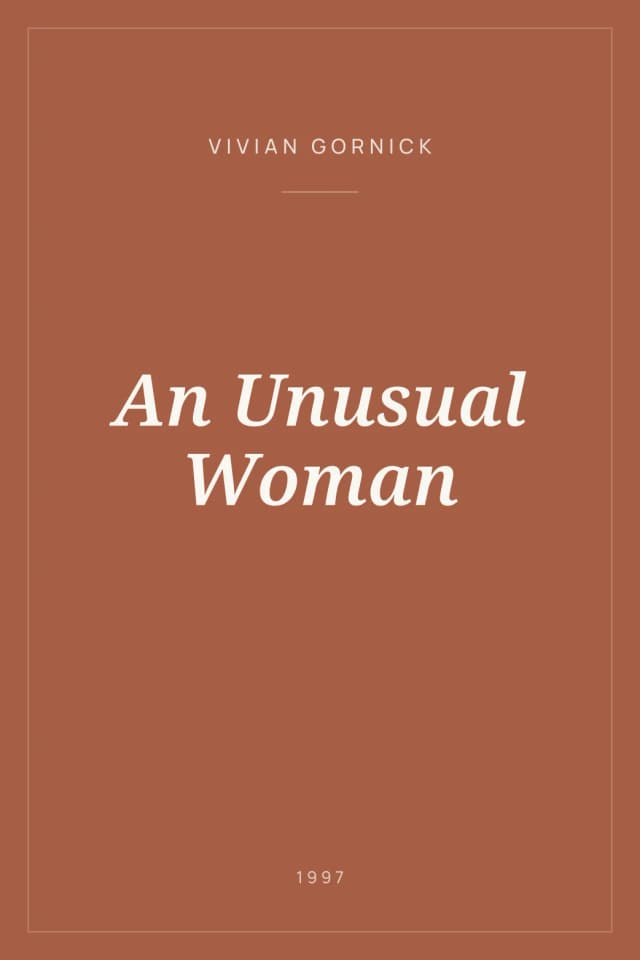 Portada de An Unusual Woman