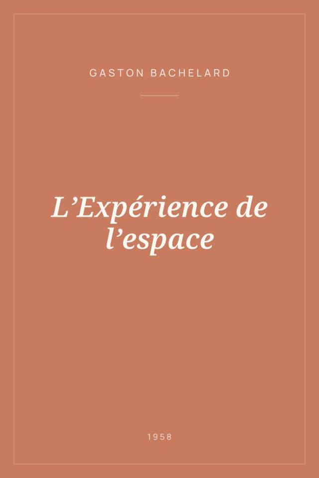 Portada de L’Expérience de l’espace