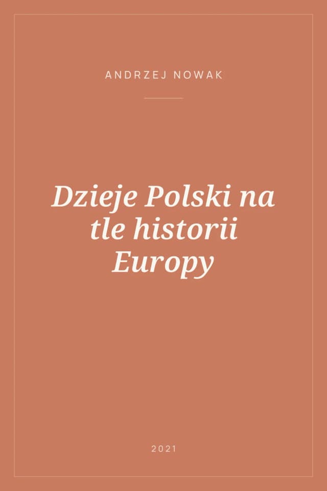Portada de Dzieje Polski na tle historii Europy